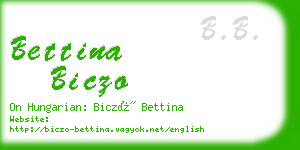 bettina biczo business card